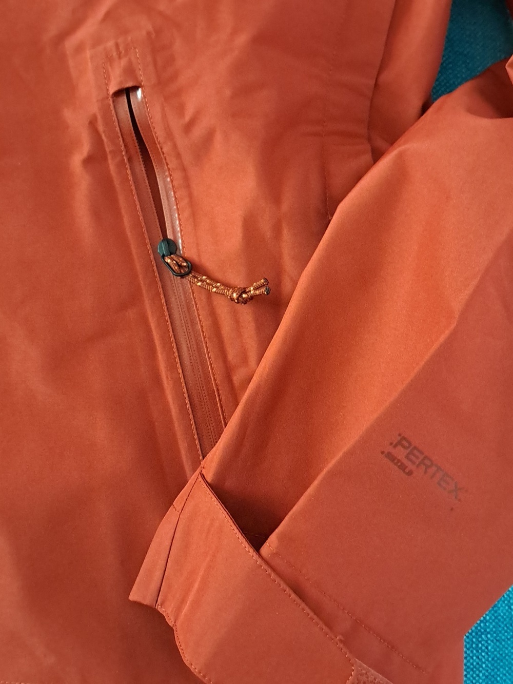 Marmot women's Rust-Red Hooded Rain Shell New Size Large. - Picture 4 of 9